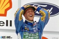 Schumacher wins, Senna spins and Brundle has an incredible escape