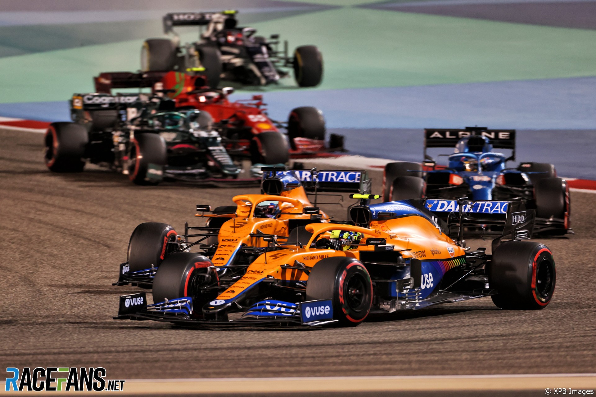Lando Norris, McLaren, Bahrain International Circuit, 2021